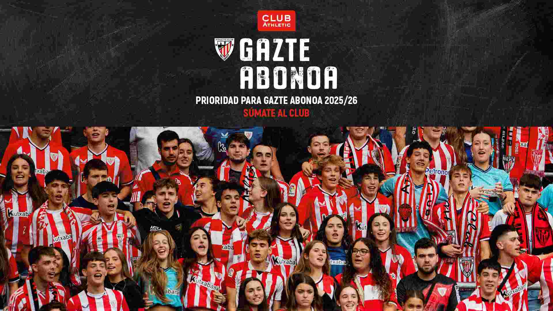 Gazte abono lehentasuna 2025/26 Club Athletic-ekin